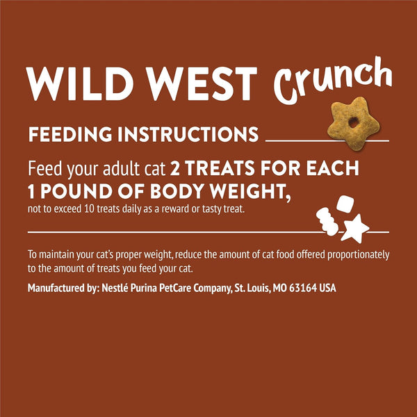 Purina Friskies Cat Treats, Party Mix Wild West Crunch - (Pack of 10) 2.1 Oz. Pouches10