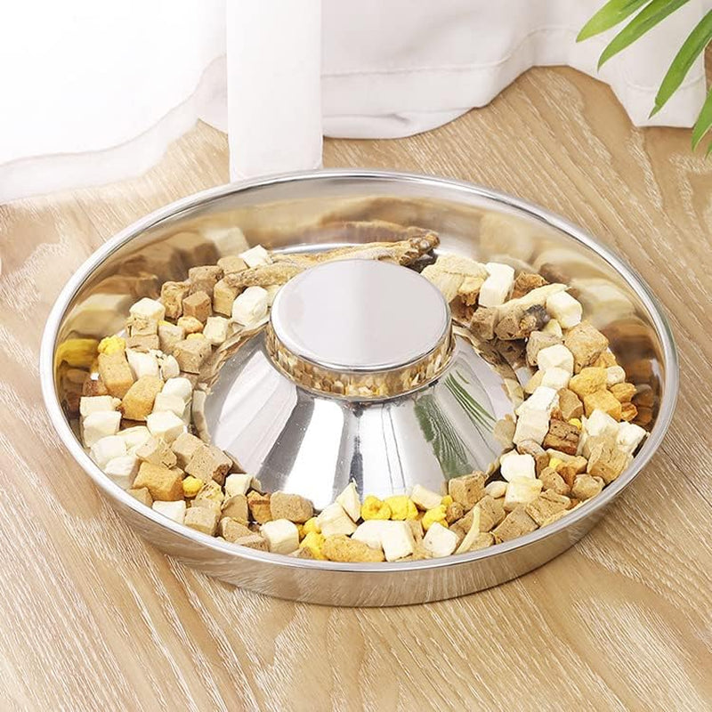 soujoy-2-pack-stainless-steel-puppy-bowls-pet-slow-feeder-bowls-non-skid-dog-food-and-water-bowl-feeding-weaning-for-small-medium-large-dogs-cat-pets-multiple-puppies