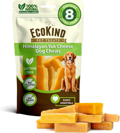 Ecokind Yak Cheese Himalayan Dog Chews, Yak Chews for Large Dogs, 4-5 Bones | 1 Lb, Long Lasting for Aggressive Chewers, Only 3 Ingredient Natural High Protein Dental Dog Treats, No Additives or Lactose9
