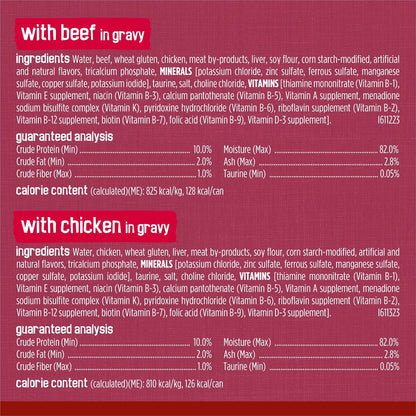 Purina Friskies Gravy Wet Cat Food Variety Pack, Prime Filets Meaty Favorites - (Pack of 24) 5.5 Oz. Cans7