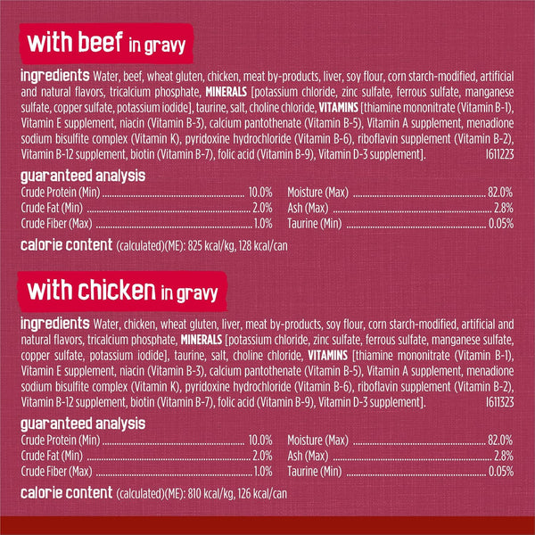 Purina Friskies Gravy Wet Cat Food Variety Pack, Prime Filets Meaty Favorites - (Pack of 24) 5.5 Oz. Cans7