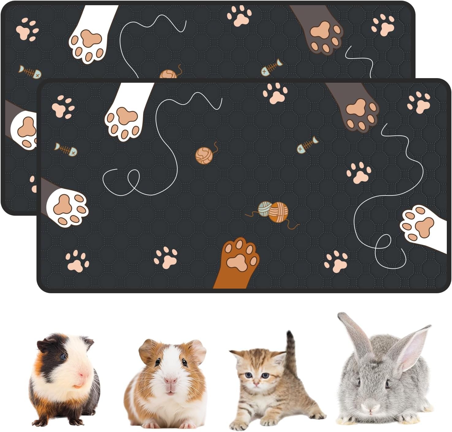 2-pack-guinea-pig-cage-liner-24-x-47-reusable-guinea-pig-bedding-washable-absorbent-pee-pads-for-dogs-rabbit-chinchilla-hamster-leakproof-anti-slip