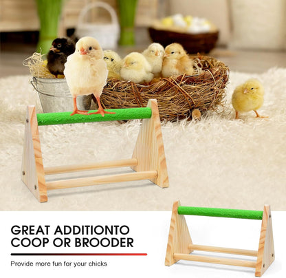 Chick Brooder Box Small Animal Playpen Chick Starter Kit Brooding Playpen with Chicks Heating Plate Perch Feeder Waterer for Duck and Quail Chicken Supplies6