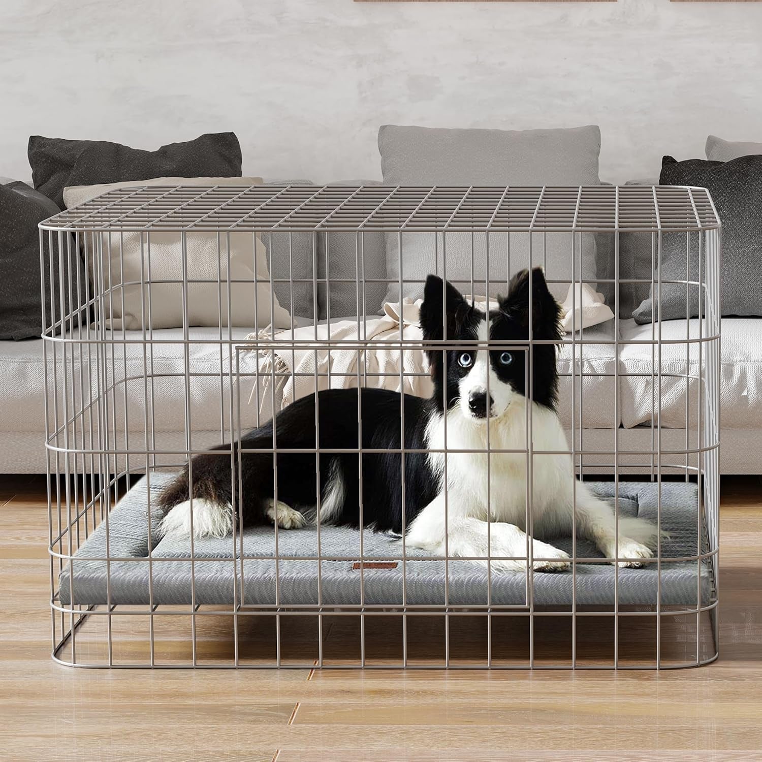 dog-bed-for-crate-medium-large-dogs-crate-bed-washable-dog-beds-kennel-mat-pet-beds-mat-w-soft-wavy-plush-comfortable-anti-slip-sleeping-mattress-for-dogs-cats-gray
