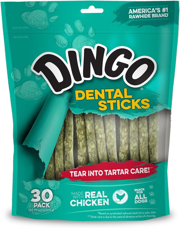 Dingo Twist Sticks Rawhide Dog Treat with Real Chicken, 50 Count | Long-Lasting Rawhide with Real Chicken, Provides Protein, Natural Chewing Action Promotes Clean Teeth, for Adult Dogs7