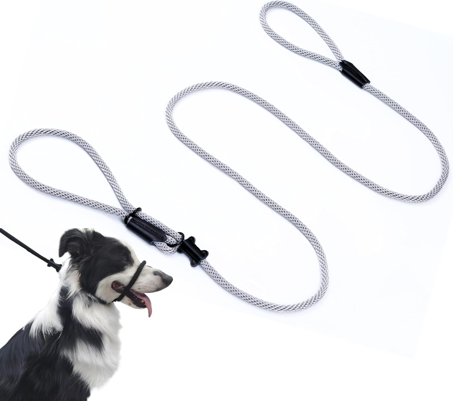 no-pull-dog-leash-figure-8-slip-lead-head-collar-for-large-dogs-black