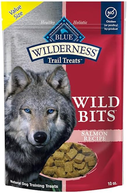 Blue Buffalo Wilderness Trail Treats Salmon Crunchy Dog Biscuits, Grain-Free & High-Protein, Bite-Sized Training Treats Made with Real Salmon & Natural Ingredients, 10-Oz Bag4