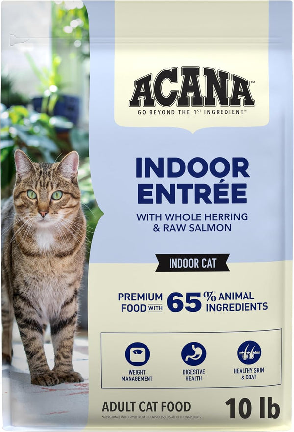 ACANA Dry Cat Food for Indoor Cats Indoor Entrée Chicken Turkey, 4Lb Bag | Includes Probiotics, Digestive Health, Weight Management, Free-Run Poultry, World'S Finest Ingredients14