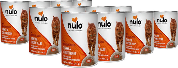 Nulo Turkey & Chicken Recipe Pate Wet Canned Cat Food, 12.5 Ounce (Pack of 12)1