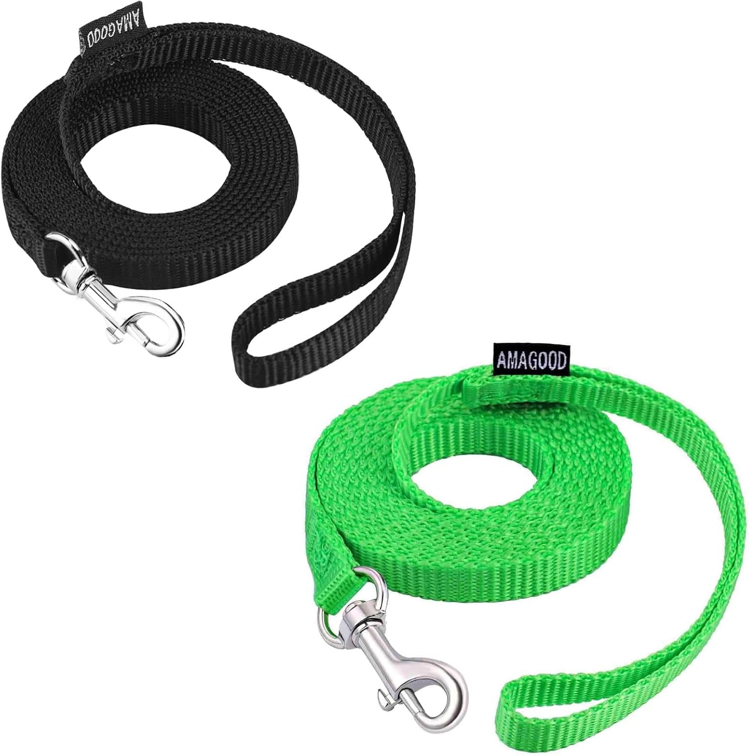 amagood-6-ft-puppy-leash-strong-traditional-style-with-easy-to-use-collar-hook-great-for-small-medium-and-large-dogs-5-8in-x-6-ft-purple