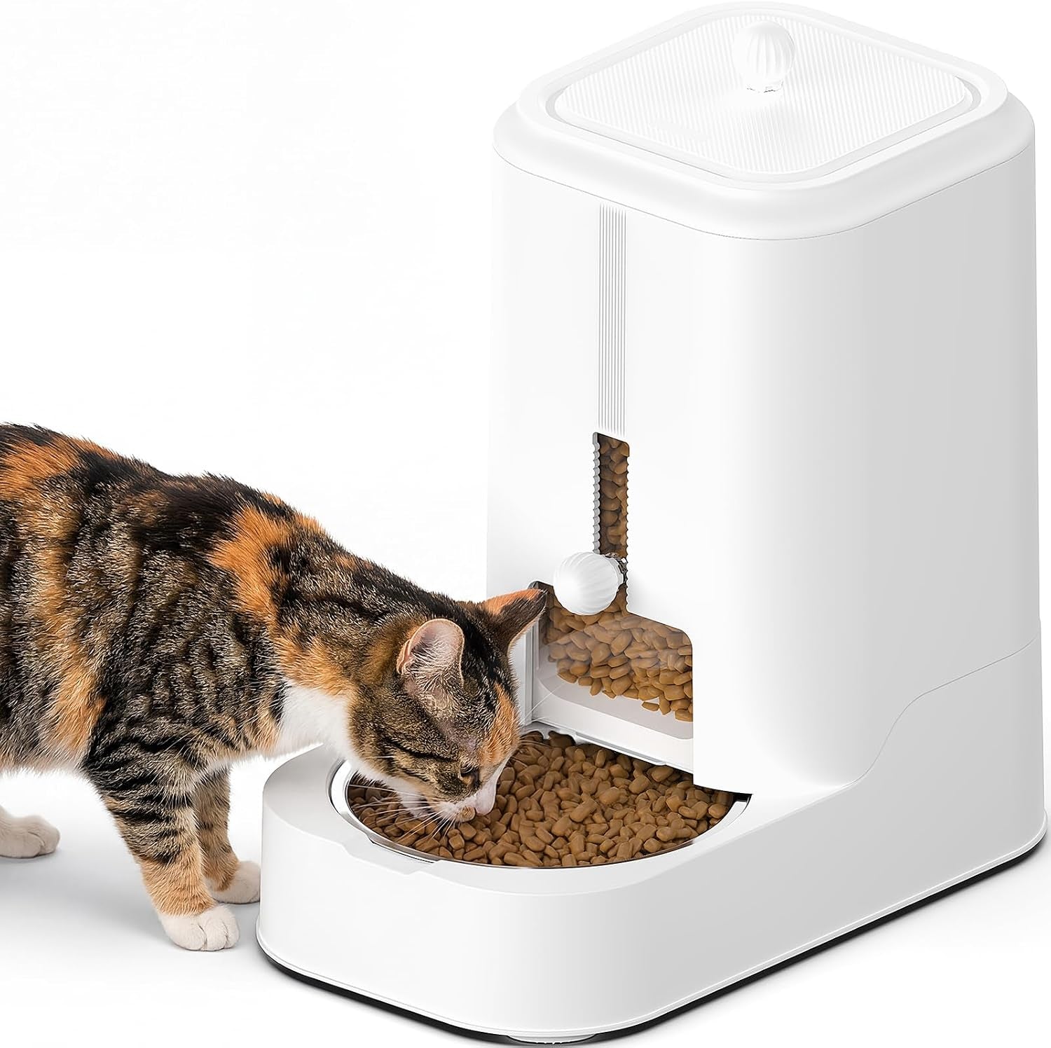 junspow-automatic-cat-water-dispenser-with-stainless-steel-bowl-dog-water-bowl-dispenser-adjustable-water-dispensing-auto-pet-waterer-for-cats-and-dogs