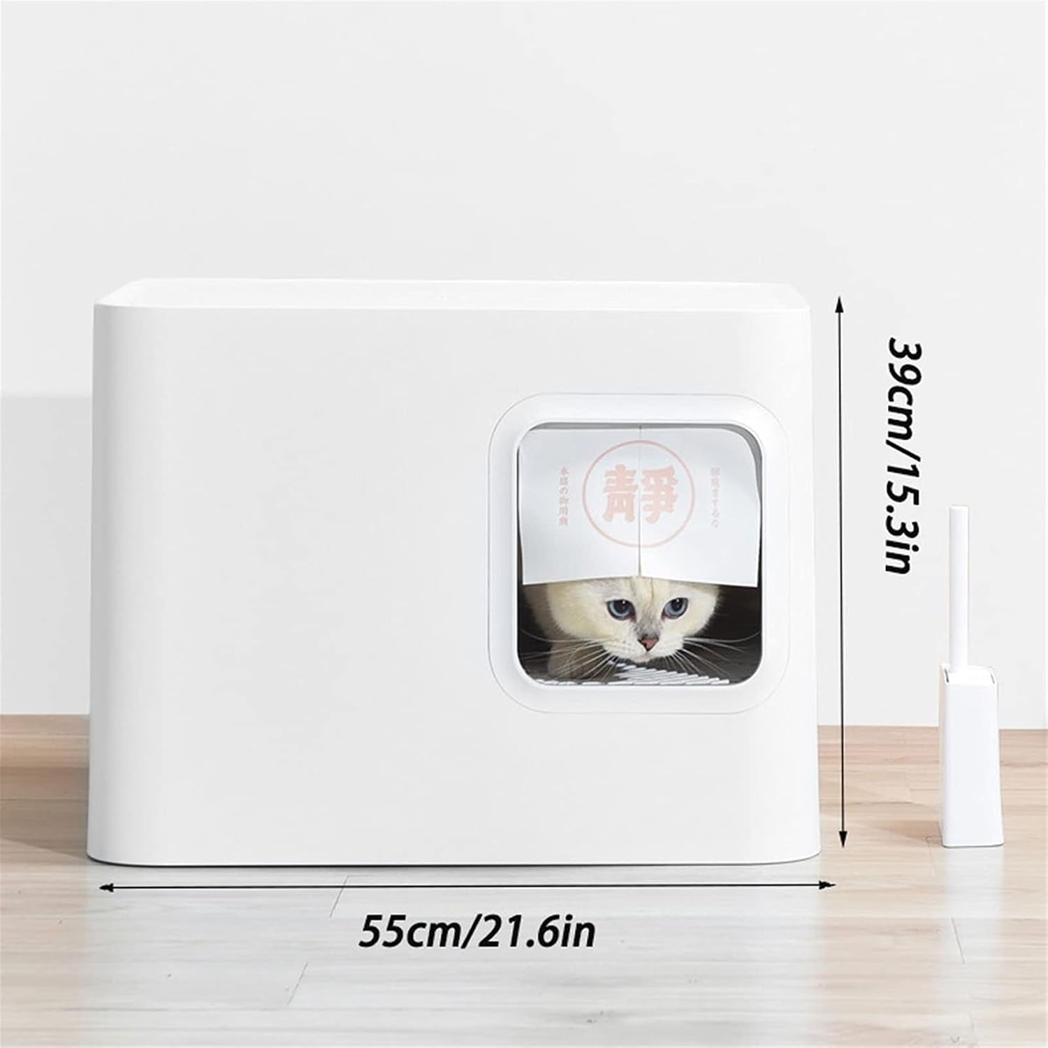 dog-potty-training-toilet-cat-litter-tray-fully-enclosed-japanese-style-box-toilet-kitten-anti-splash-and-deodorant-corridor-pet-with-curtain-pink-and-whitea