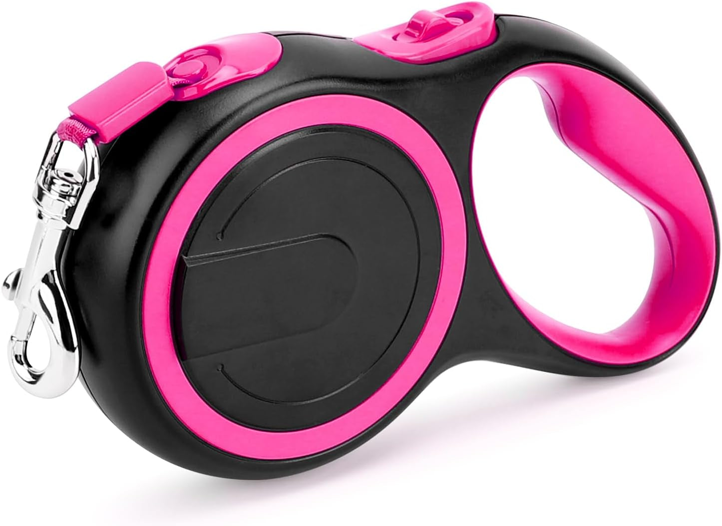 segarty-26ft-dog-leash-retractable-8m-dog-leads-long-for-medium-large-breed-pets-44-110lbs-no-tangle-nylon-tape-and-1-button-break-lock-heavy-duty-leash-for-training-running-pink