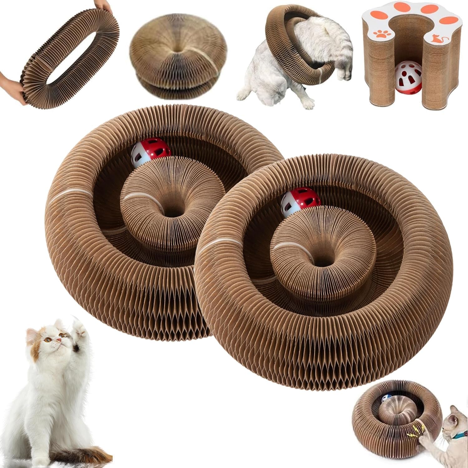 kitty-curls-cat-toy-magic-organ-cat-toy-cat-scratcher-for-grinding-claw-cardboard-cat-toys-interactive-scratch-pad-with-toy-bell-ball-furniture-protection-entertainment-toy-for-kittens-and-adult-cats