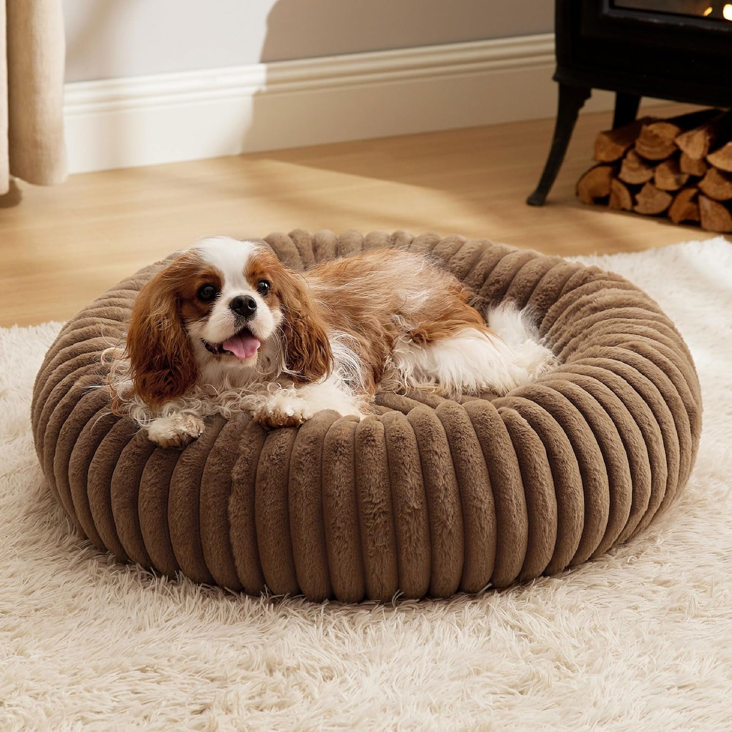 bedsure-comfyfleece™-donut-large-dog-bed-washable-faux-fur-with-corduroy-fleece-anti-slip-bottom-round-pet-bed-with-removable-cover-camel-brown-36x36x8-inches-36x36x8in-calming-round-pet-bed-support-plush-with-removable-corduroy-fleece-for-big-dog-anti-slip-bottom-camel-brown