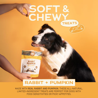 Smart Cookie Healthy Soft Dog Treats - Rabbit & Pumpkin - Grain Free Limited Ingredient Training Treats for Dogs with Sensitive Stomach & Allergies, Natural Novel Protein, Made in the USA (5Oz.)3