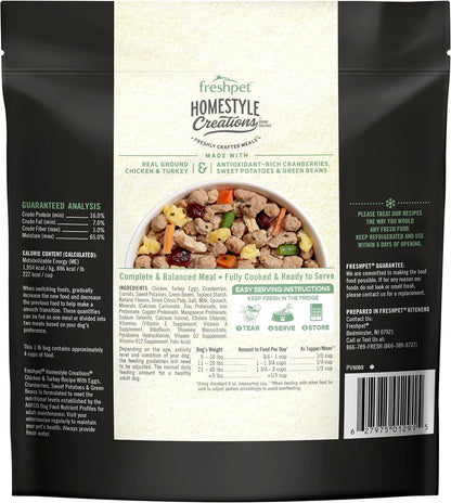 Freshpet Dog Food Homestyle Creations Chicken Turkey, 16 Ounce3