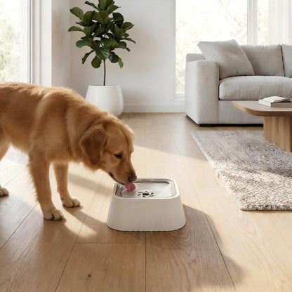No Spill Dog Water Bowl, 45Oz Slow Water Feeder with Floating Disk & Safety Foam, Anti-Splash Pet Water Dispenser, Mess-Free Elevated Design, Durable PP Material for Home, Car & Travel7