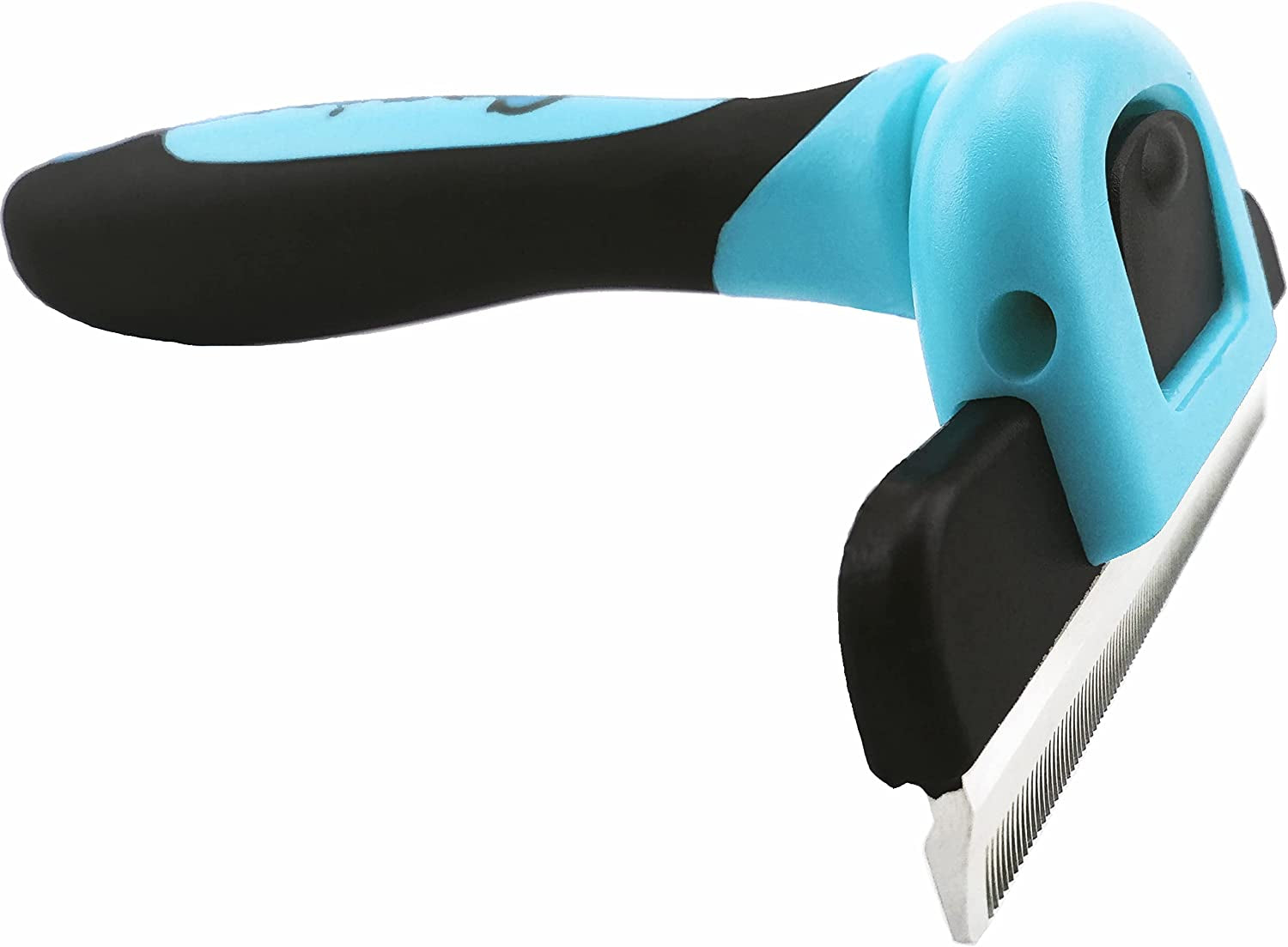 gonicc-pdt-1001-professional-pet-de-shedding-comb-tool-blue-effectively-reduces-shedding-by-up-to-95-ideal-for-short-medium-long-hair-ergonomic-non-slip-handles-durable-and-stable