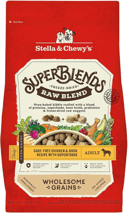 Stella & Chewy'S Superblends Raw Blend Wholesome Grains Grass-Fed Beef, Beef Liver & Lamb Recipe with Superfoods, 3.25 Lb. Bag11