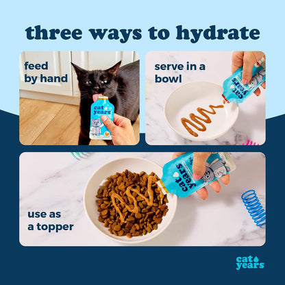 Cat Years Hydration Booster, Daily Lickable Treat, Chicken 7-Day Supply8