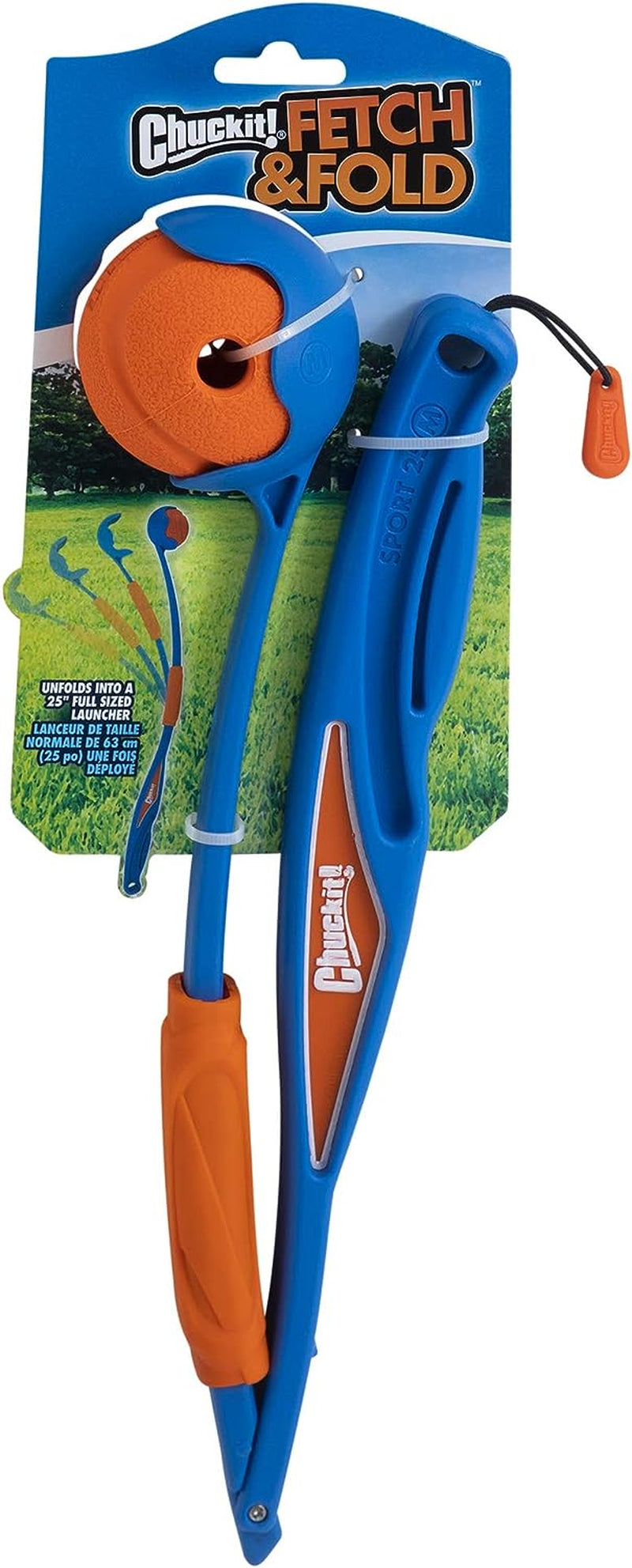 chuckit-fetch-fold-mini-18m-dog-ball-launcher-18-long-handle-compatible-with-medium-2-5-ball-included-for-medium-pets-20-to-60-lbs