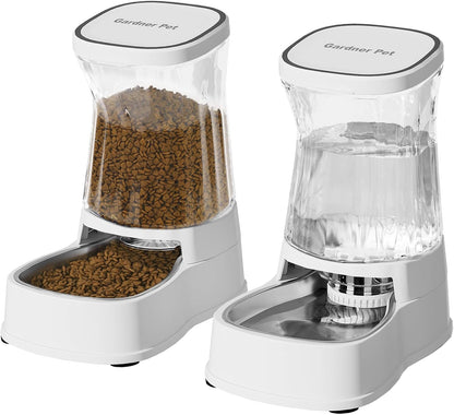 Gardner Pet Automatic Dog Water Dispenser Gravity Stainless Steel Water Waterer Feeder, 100% Bpa-Free Large Capacity Water Feeding Bowls for Medium & Large-Sized Dogs Cats Other Pets -(1 Gallon)7