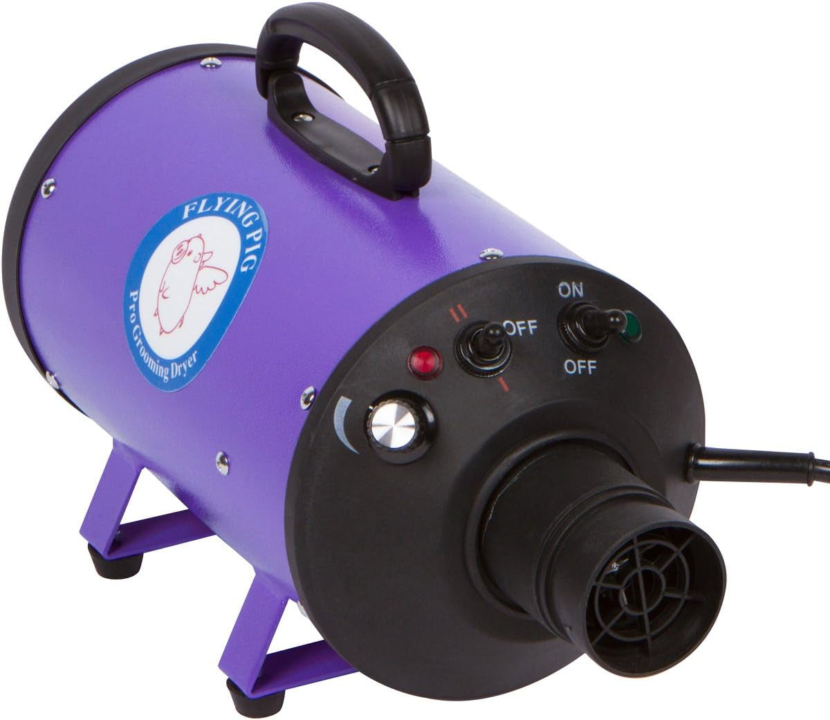 flying-pig-high-velocity-dog-pet-grooming-dryer-w-heater-model-flying-one-purple