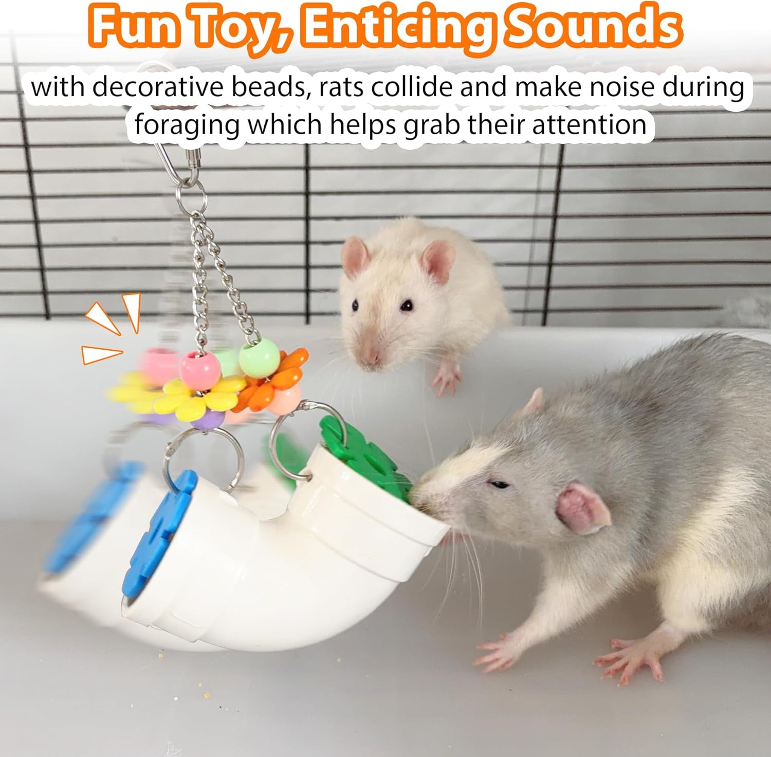 rat-enrichment-foraging-toy-wide-opening-for-more-treats-easy-clean-slow-feeder-hanging-fancy-cage-puzzle-toy-for-rats-mice-inspires-foraging-instincts-to-relieve-boredom-and-keep-healthy