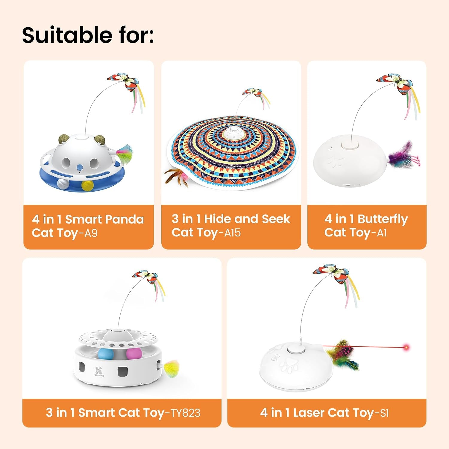 potaroma-pack-of-3-butterfly-refills-3-in-1-hide-and-seek-cat-toys