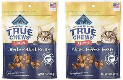Blue Buffalo True Chews Natural Chewy Cat Treats, Made in the USA, Chicken Recipe, 3-Oz Resealable Bag10