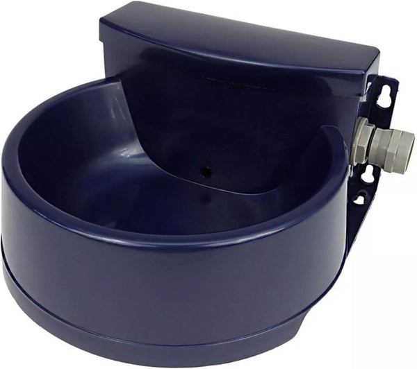 Coastal Pet Bergan Auto-Wata - Outdoor Dog & Cat Water Dispenser - Automatic Water Bowl for Pets - Made from Durable, Bpa-Free Plastic - Self-Watering Cat & Dog Bowl - Navy, 48 Ounces1