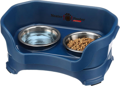 Neater Pet Brands Neater Feeder Deluxe Mess Proof Dog Bowls Elevated for Large Dogs over 40 Lbs, Made in USA, No Spill Raised Dog Food Bowl Stand Feeding Station, Food and Water Bowl Set, Black40