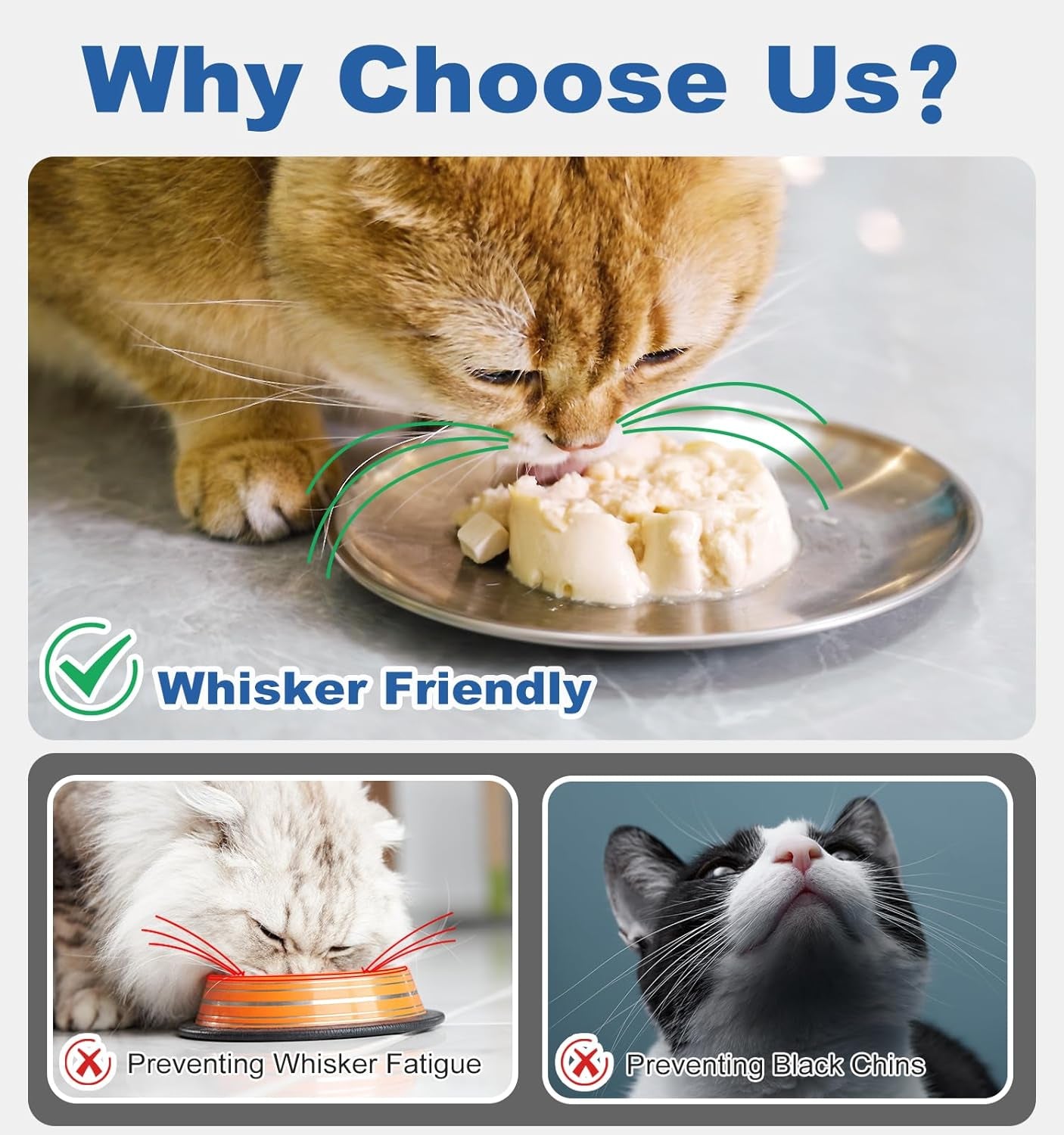 supet-cat-plates-whisker-friendly-non-slip-dish-for-wet-food-shallow-wide-flat-bowls-stainless-steel-metal-for-indoor-cats-kitten-small-dog-13oz-4pcs