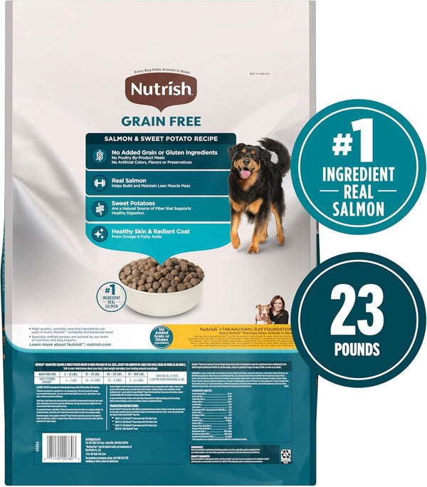 Nutrish Grain Free Dry Dog Food, Salmon & Sweet Potato Recipe, 23 Lb. Bag (Rachael Ray)3