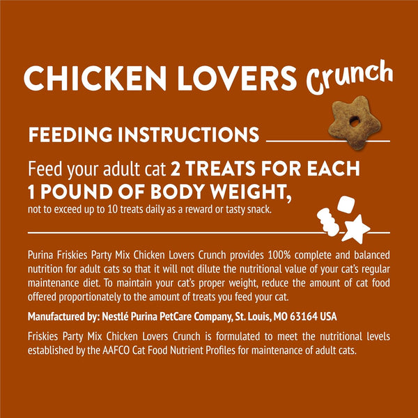 Purina Friskies Cat Treats, Party Mix Chicken Lovers Crunch - 20 Oz. Pouch9