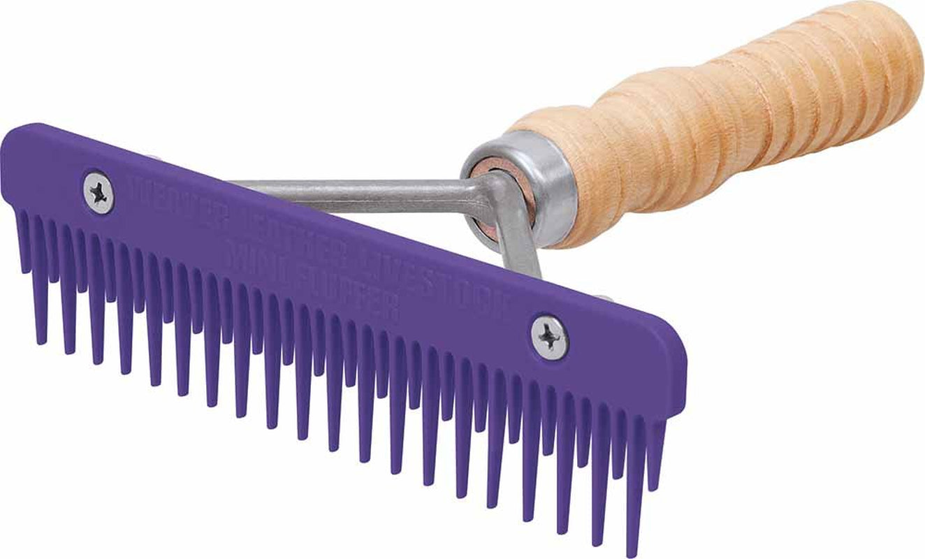 weaver-leather-mini-fluffer-comb-with-wood-handle-purple