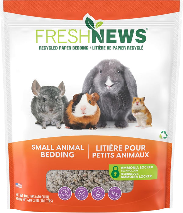 Fresh News Recycled Paper Bedding, Small Animal Bedding, 40 Liters, Packaging May Vary1
