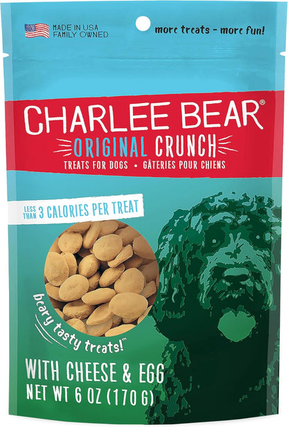Charlee Bear Dog Training Treats, Cheese & Egg Recipe, Low Calorie (Under 3 Calories), Limited Ingredient Crunchy Dog Treats, 16 Oz. Resealable Bag20