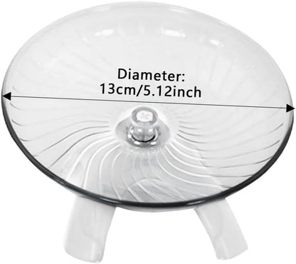 Hamster Wheel, Hermit Crab Climbing Toys Silent Exercise Running Wheel, 13Cm Small Animal Exercise Wheels Hermit Crabs Wheel for Hamsters, Gerbils, Mice or Other Small Animals2