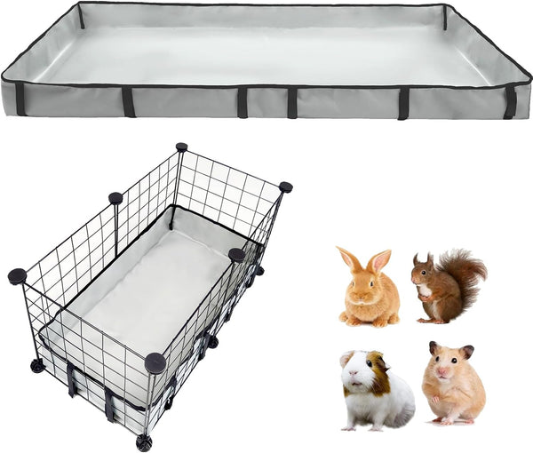 DZWLKJ Guinea Pig Cage Liner Tarp Bottom Waterproof and Washable.Available in 22 Sizes. Base Also for Rabbits, Bunny, Chinchesillas, Hedgehog, Ferrets and Other Small Animals(24X48 Inches)14