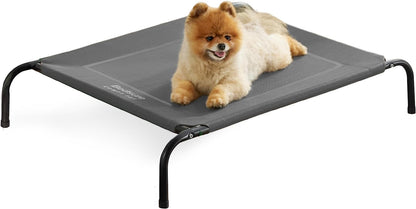 Bedsure Outdoor Elevated Cooling Dog Bed Large Sized Dog, 49In Grey | Portable Raised Camping Pet Cot Hammock,Breathable Teslin Mesh,Weather Resistant,For Large Pets up to 85 Lbs,Easy to Assemble17