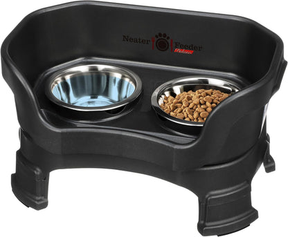Neater Feeder Deluxe Mess-Proof Elevated Dog Bowls for Small Dogs (Up to 19 Lbs), 2 Height Adjustable (6” & 7.5”) No-Spill Raised Dog Bowl Stand, Stainless Steel Food Bowl Set, Made in USA, Cappuccino39