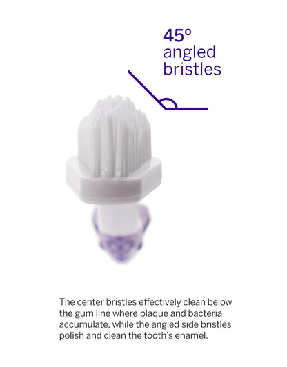 Petsmile Professional Pet Toothbrush, Patented 45° Cats + Dogs | Patented 45° Angled Brush Head, Soft Bristles, Reaches below Gumline, Small + Large Pets, Vet-Recommended, Ergonomic Handle4