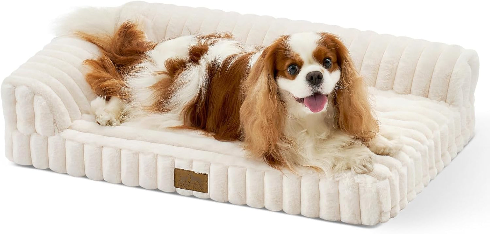 cozy-kiss-ultra-soft-faux-rabbit-fur-dog-bed-for-medium-dogs-36x27-orthopedic-foam-couch-removable-washable-cover-waterproof-lining-cream