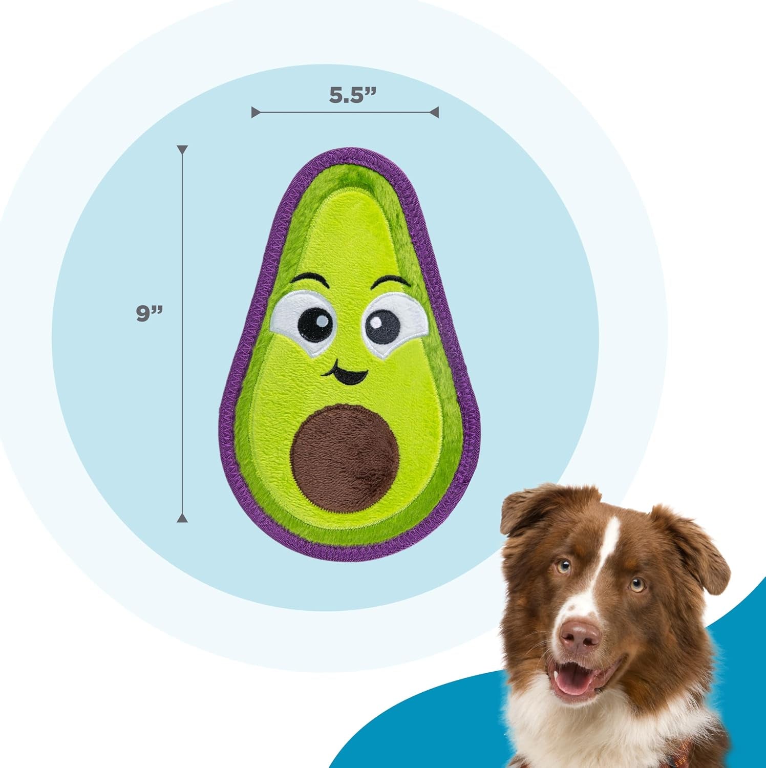outward-hound-tough-skinz-durable-squeaky-dog-toy-with-two-tough-layers-avocado-green-medium