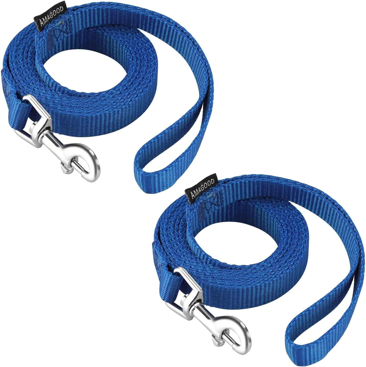 amagood-6-ft-puppy-leash-strong-traditional-style-with-easy-to-use-collar-hook-great-for-small-medium-and-large-dogs-5-8in-x-6-ft-purple