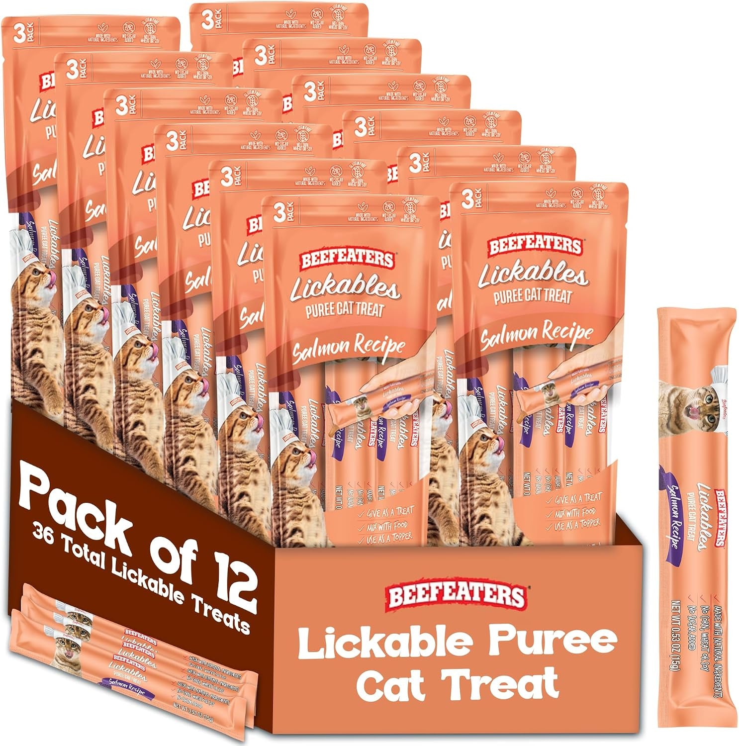 beefeaters-lickable-cat-treats-48-count-puree-squeeze-up-tubes-variety-pack-salmon-tuna-chicken-grain-free-taurine-enriched-high-moisture-for-picky-eaters-cat-treat-topper-or-snack
