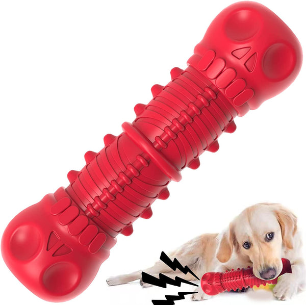 ZIKATON Dog Squeaky Toys for Aggressive Chewers, Durable Chew Toys for Large Medium Breed Dog, Dog Toys, Tough Durable Dogs Toys with Natural Rubber1