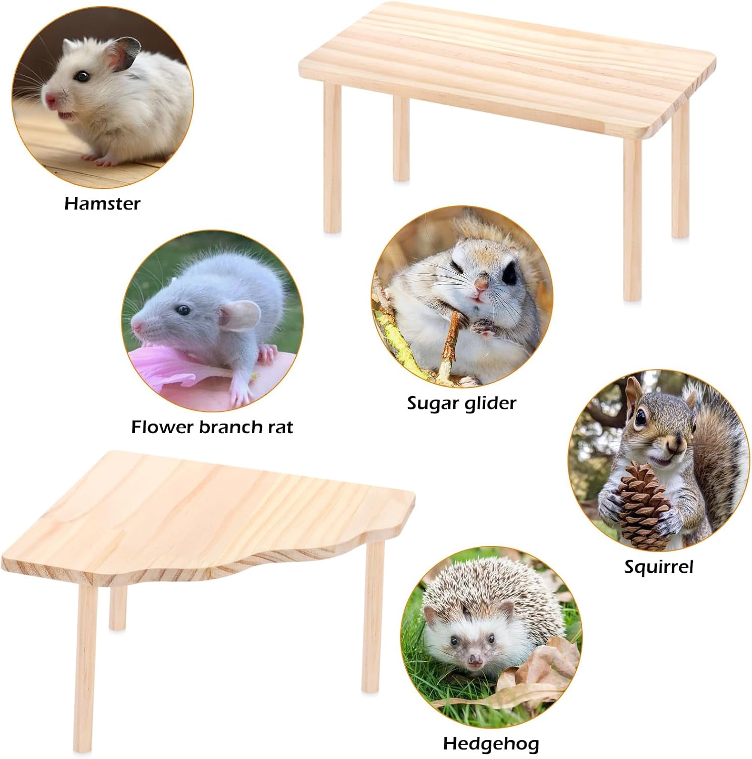 2-piece-set-hamster-play-wooden-platform-for-dwarf-syrian-hamsters-gerbils-mice-degus-or-other-small-pets
